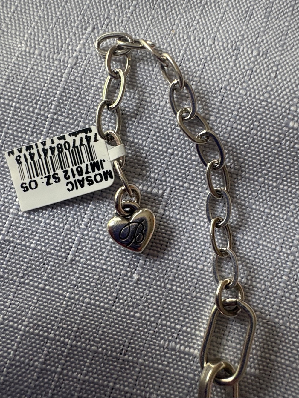 Brighton Mosaic Heart Two Tone Necklace - Picture 5 of 6